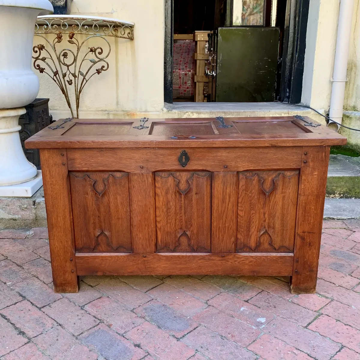 Small Antique Oak Chest - Sold 1