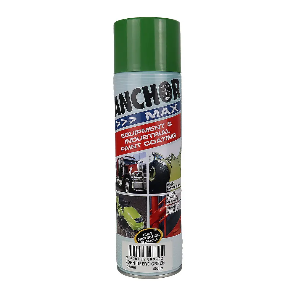 Anchor Max John Deere Green 400Gm Industrial Spray Paint High Coverage 1