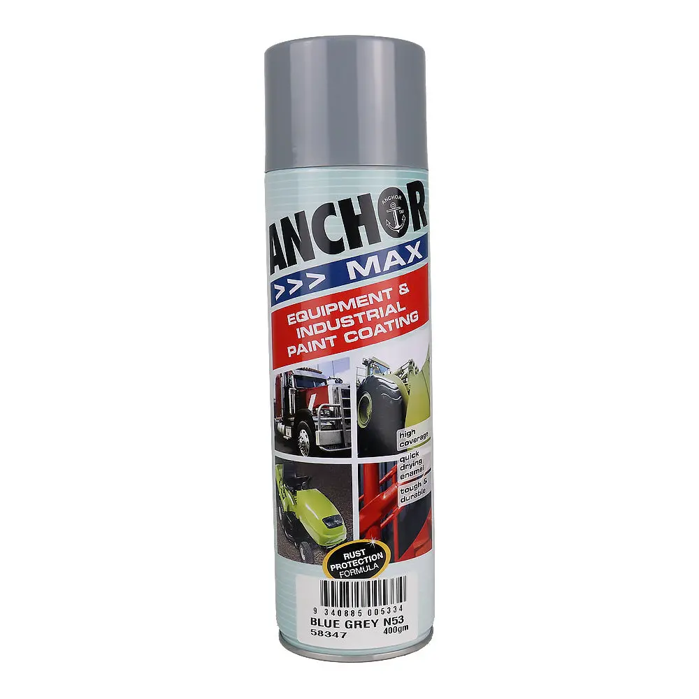 Anchor Max Blue Grey N53 400Gm Industrial Spray Paint High Coverage 1