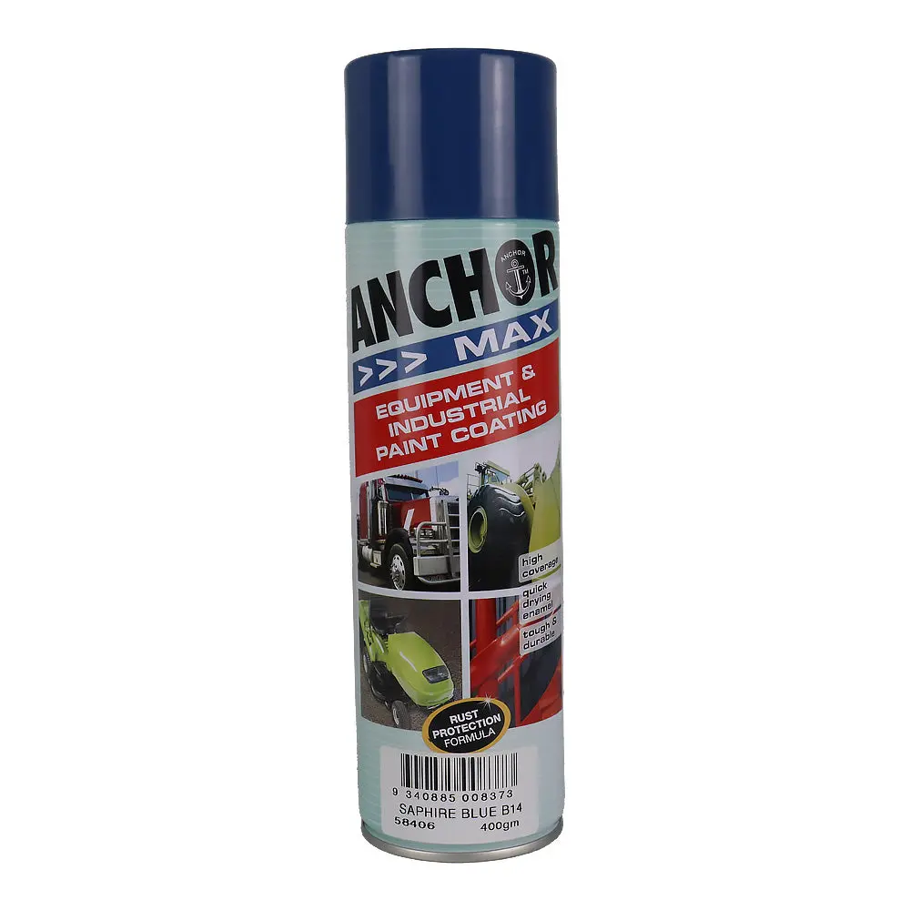 Anchor Max Saphire Blue B14 400Gm Industrial Spray Paint High Coverage 1