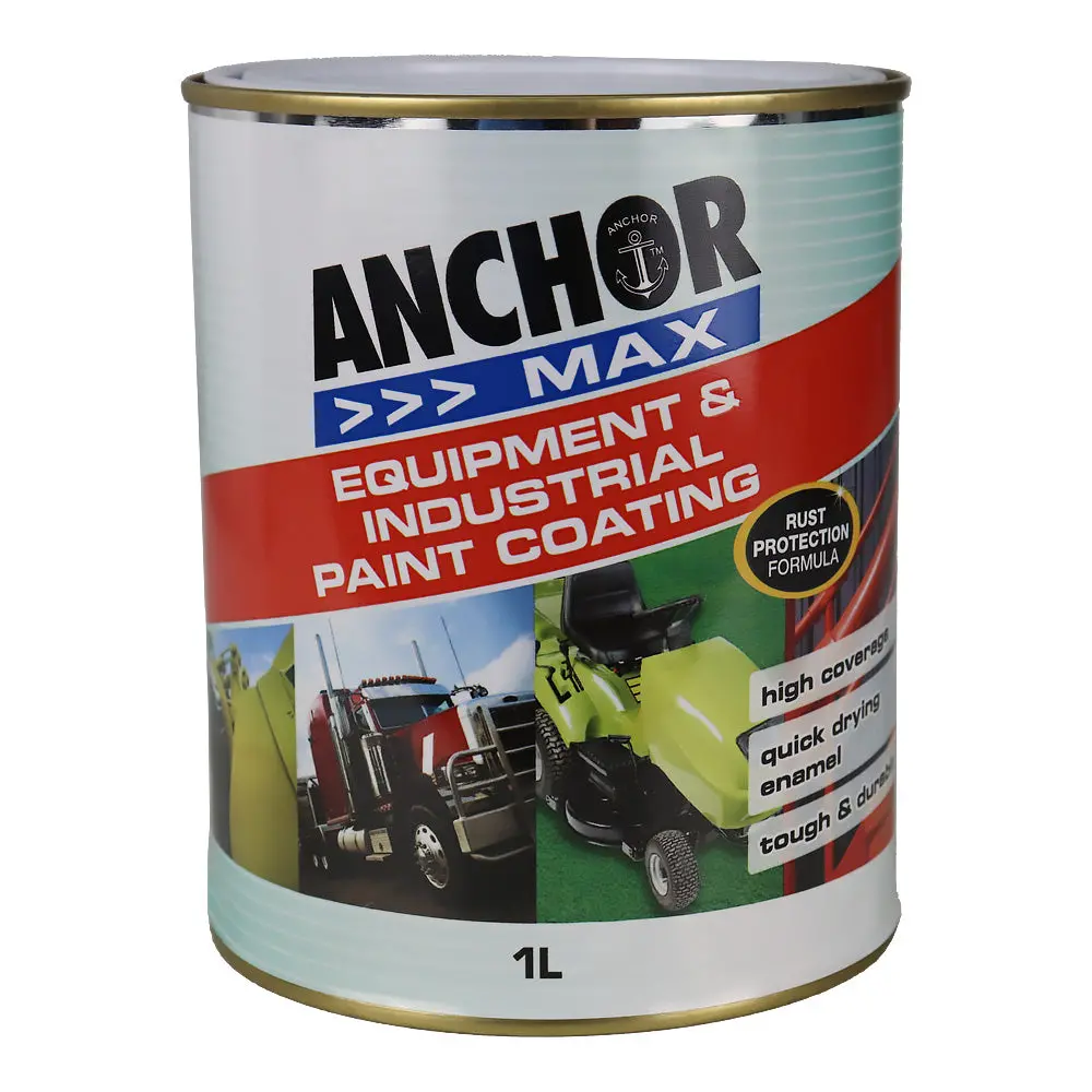 Anchor Max Silver 1L Industrial Enamel Paint High Durability 1