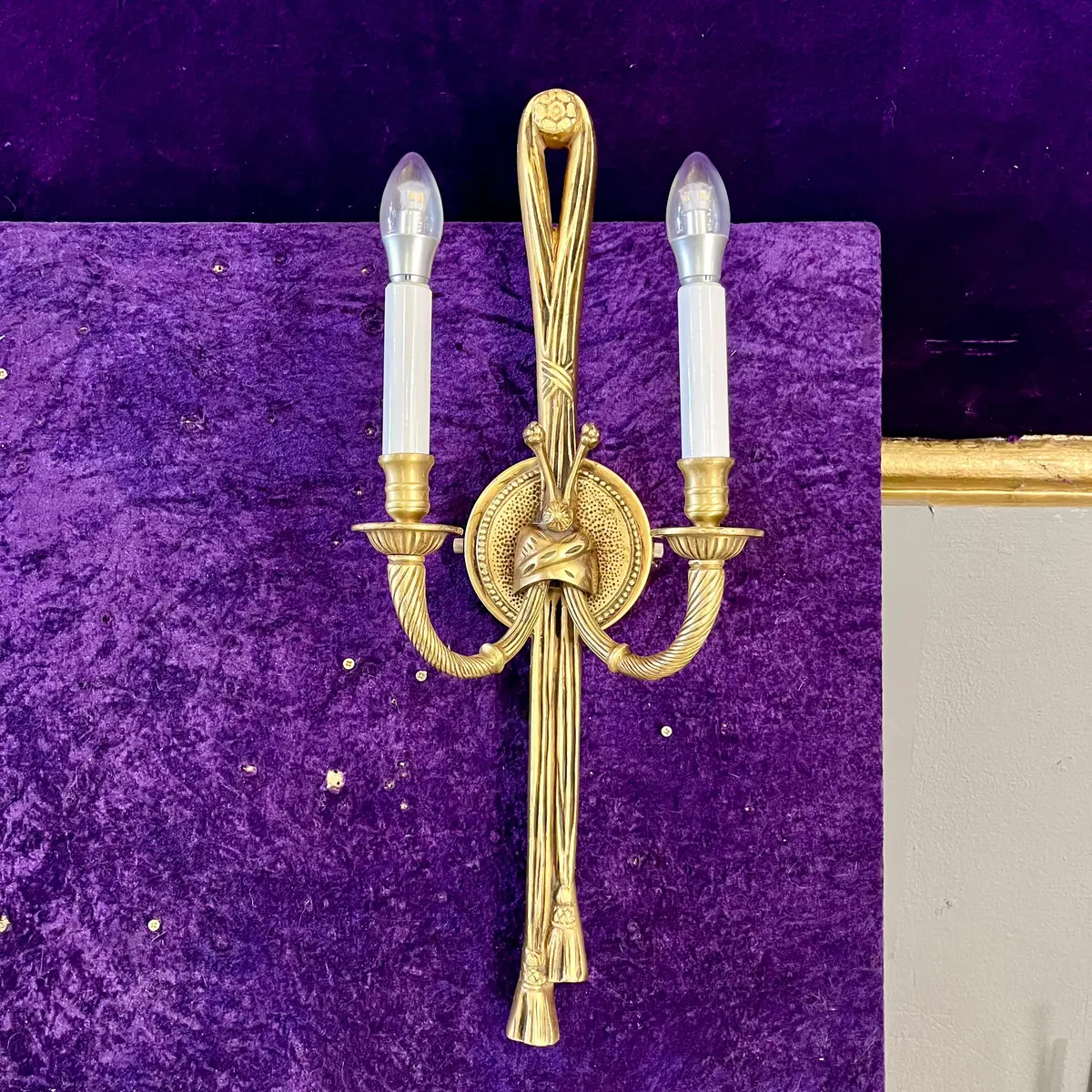French Knot Antique Style Sconce 1