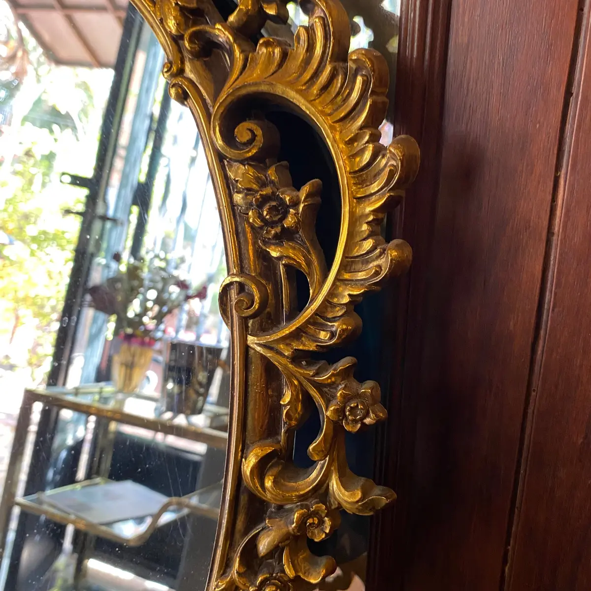 Pretty Antique Gilt Gold French Mirror - Sold 2