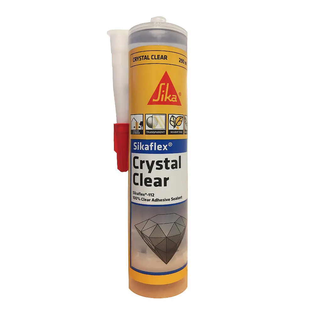 Sika Sikaflex 112 Crystal Clear Multipurpose Adhesive Sealant 300Ml Cartridge Clear 1