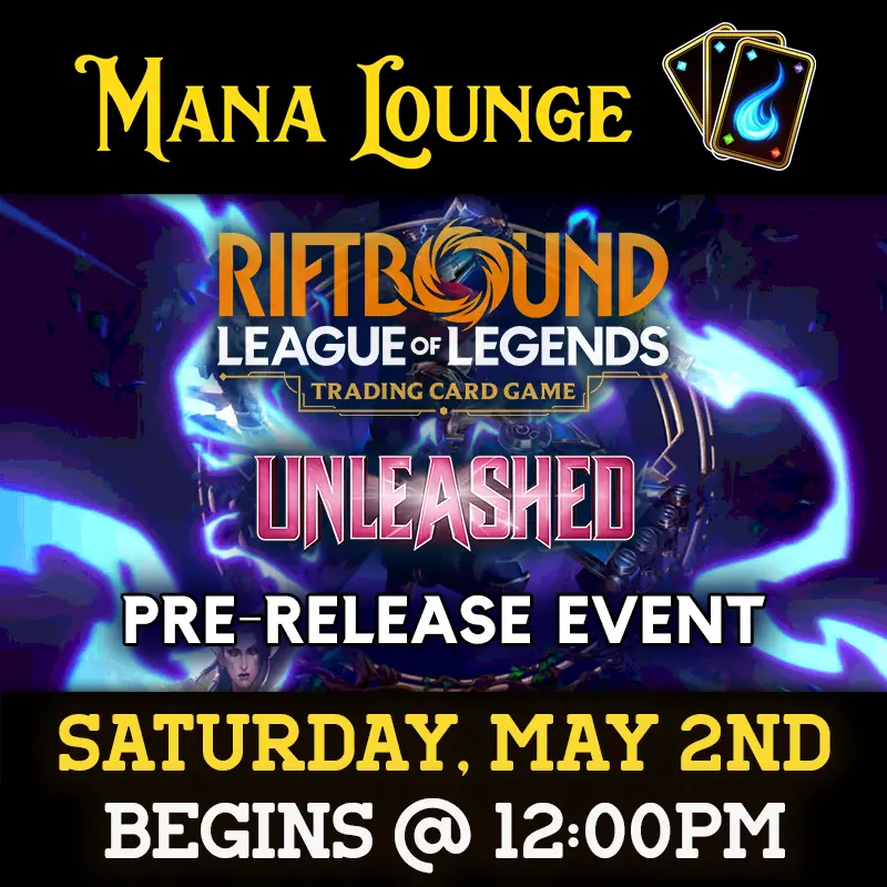 Riftbound: Unleashed Pre-Release Event Ticket - Sat, May 02 2026 1