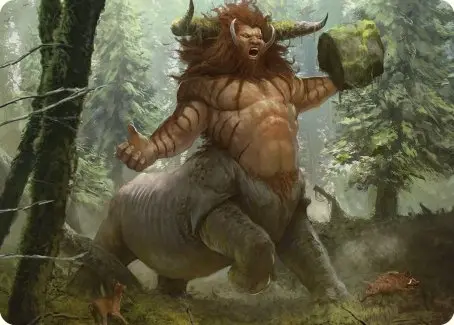Stonehoof Chieftain Art Card [Commander Masters Art Series] 1
