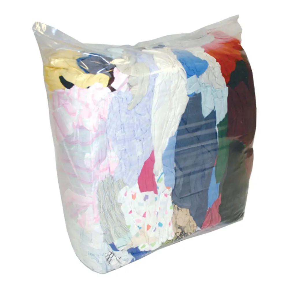 Moemic Multi Coloured Cotten Rags 5Kg Cleaning Staining Multipurpose Bulk 1