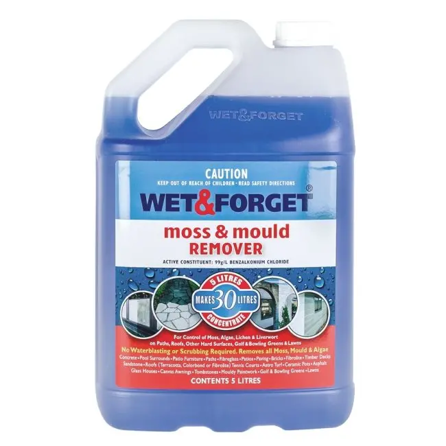 Wet And Forget Moss Mould Grime Remover Surface Cleaning 5L 1