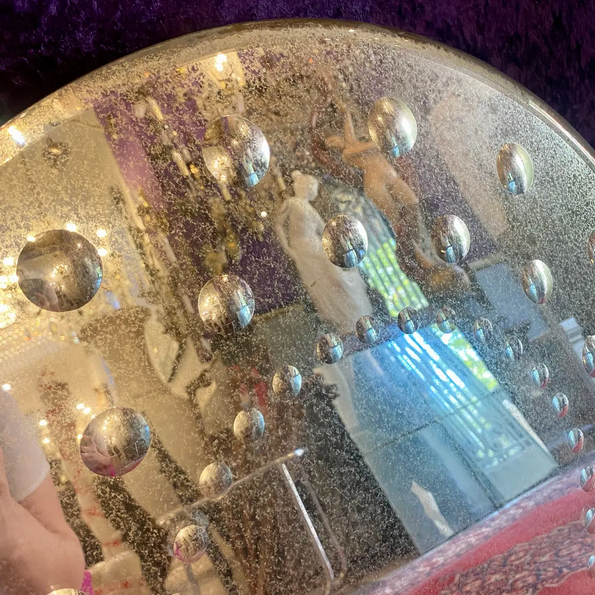 Aged Bubble Mirror - Sold 2