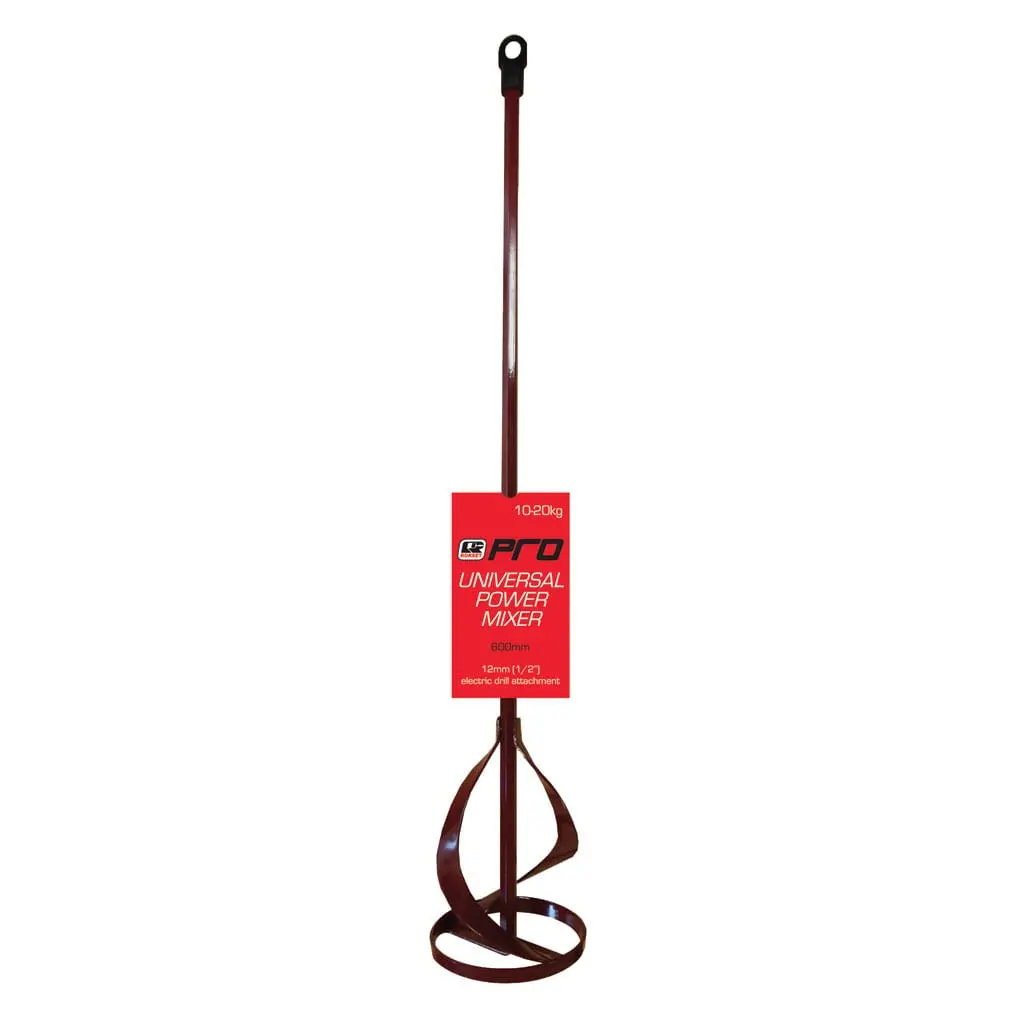 Rokset Pro Universal Power Mixer 600Mm With 12Mm Electric Drill Attachment 1