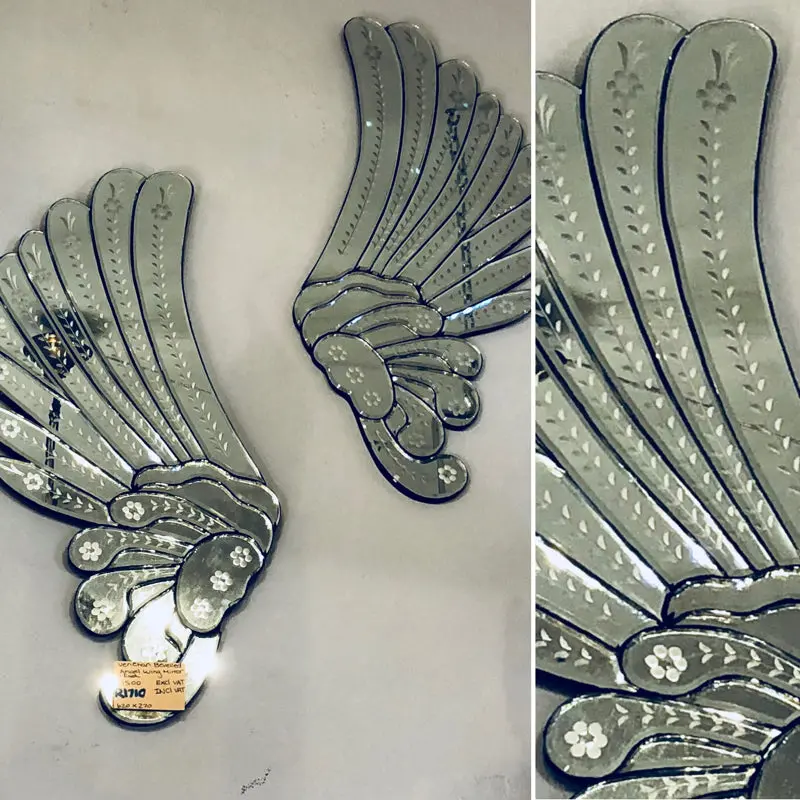 Mirrored Venetian Angel Wings - Sold 1