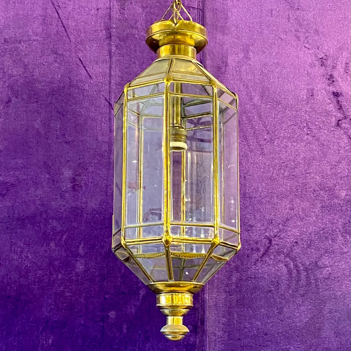 Polished Brass Lantern - Sold 1