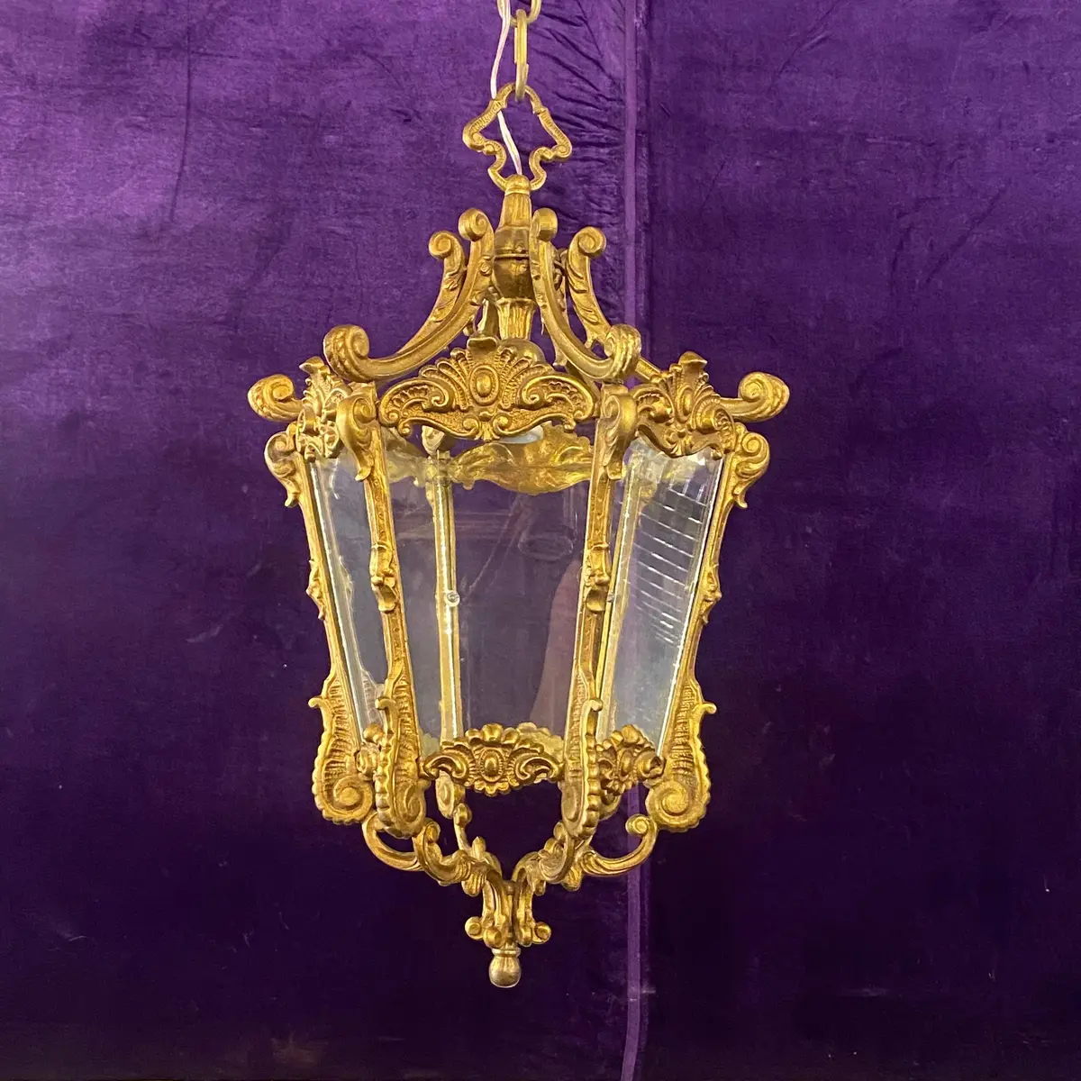 An Antique Gilt Metal Lantern 1