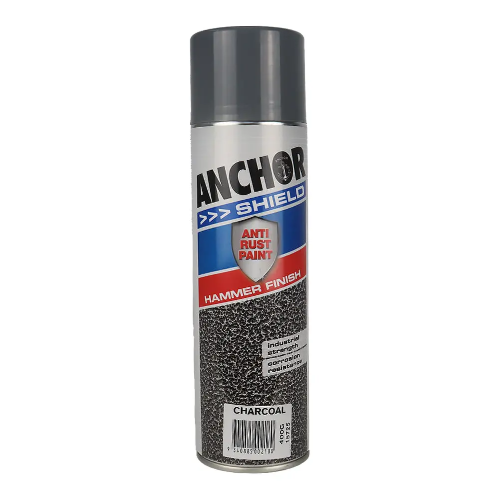 Anchor Shield Hammer Finish Charcoal 400Gm Protective Enamel Paint Industrial 1