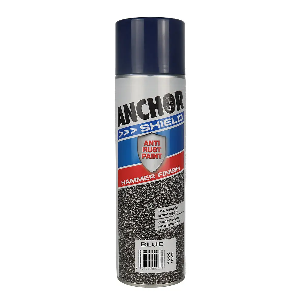 Anchor Shield Hammer Finish Blue 400Gm Protective Enamel Paint Industrial 1