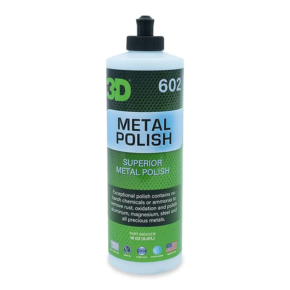 3D 602 Metal Polish 473Ml Removes Oxidation Works On All Metals No Ammonia 1