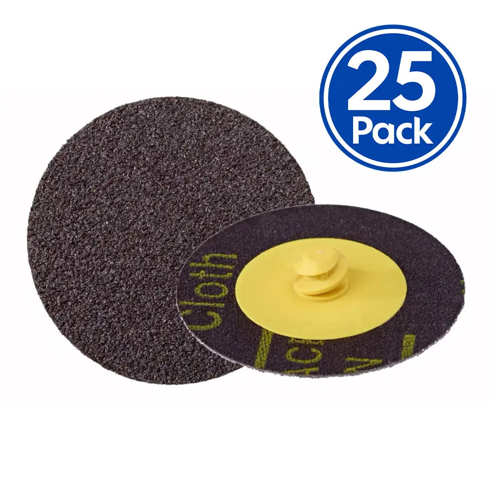 3M 361F Roloc Sanding Abrasive Disc P80 Grit 50Mm 2" X 25 Pack Discs 1