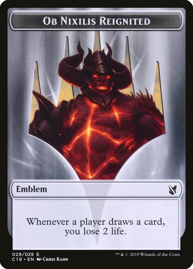 Ob Nixilis Reignited Emblem [Commander 2019 Tokens] 1