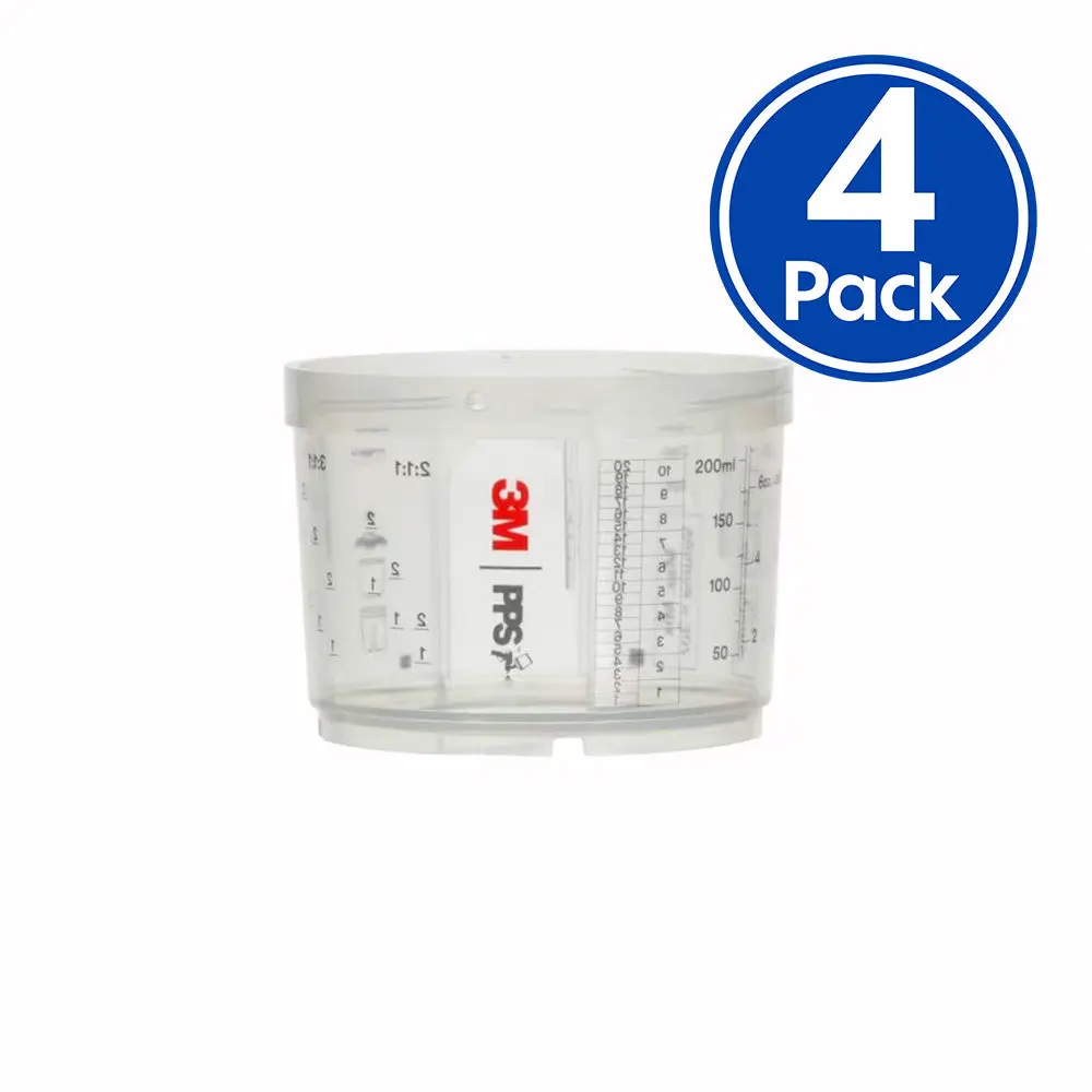 3M 26115 Pps Series 2.0 Hard Cups Mini 200Ml X 4 Pack Box 1