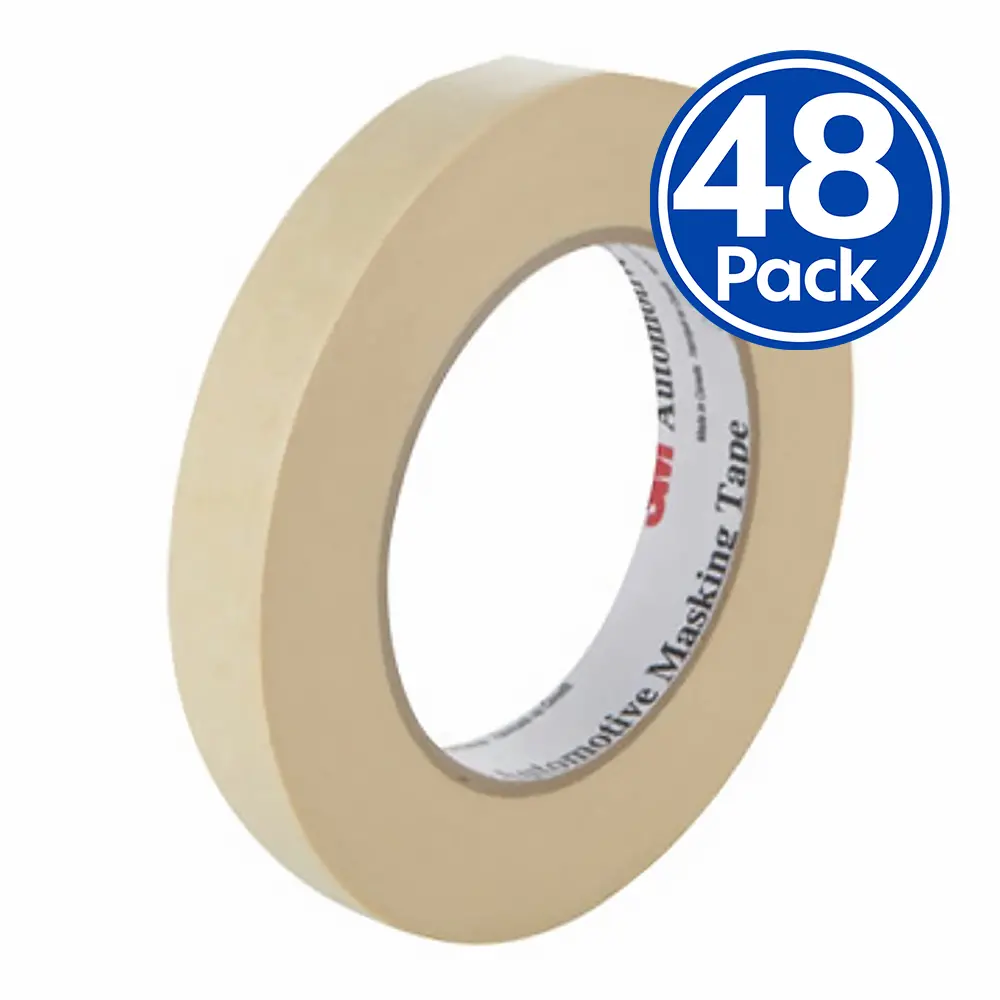 3M 06545 Automotive General Purpose Masking Tape 18Mm X 55M X 48 Pack 1