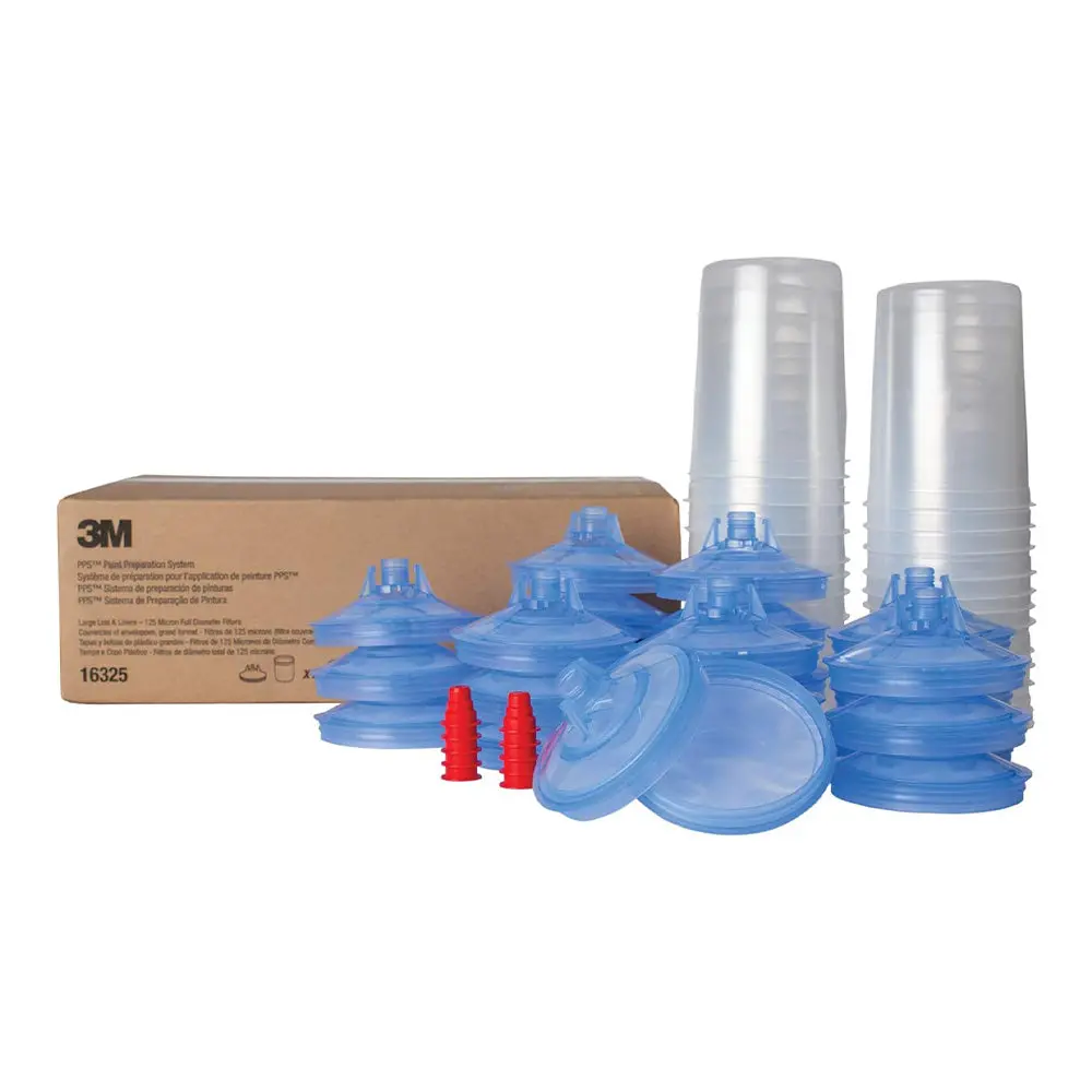 3M 16325 Pps Lids & Liners Kit Large 850Ml 125 Micron X 25 Pack Box 1