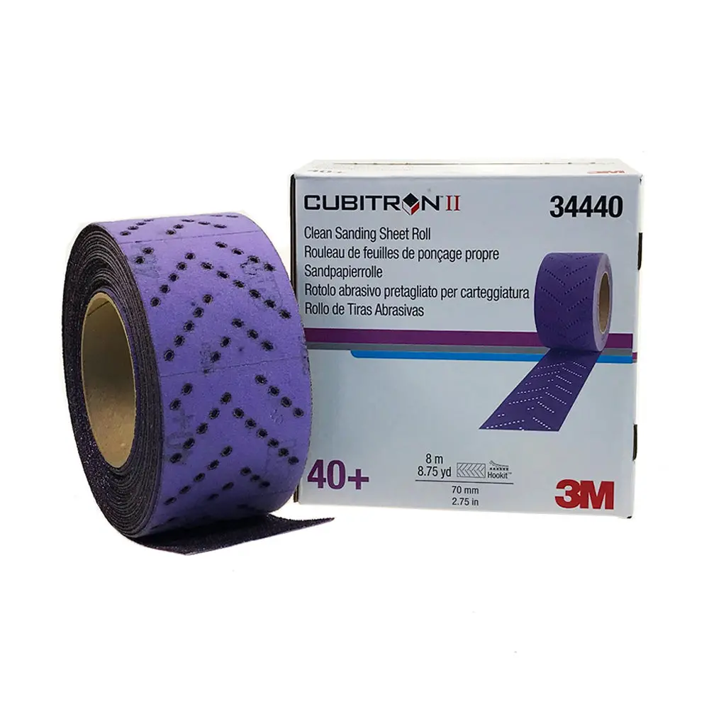 3M 34440 Cubitron Ii Clean Sanding Sheet Roll 40 Grit 70Mm X 8M Hookit 1