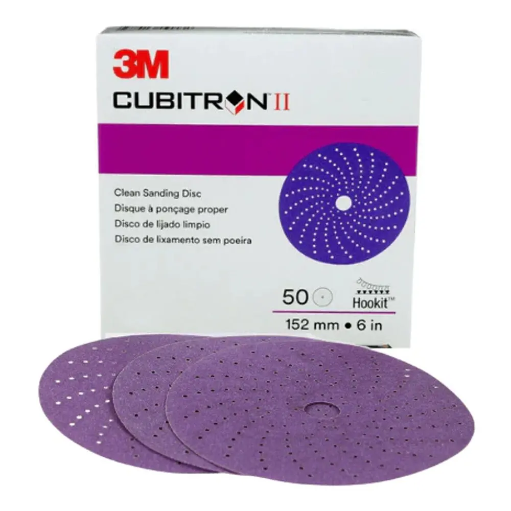3M 31483 Cubitron Ii Clean Sanding Hookit Sanding Disc 150Mm 320 Grit X 50 Pack 1
