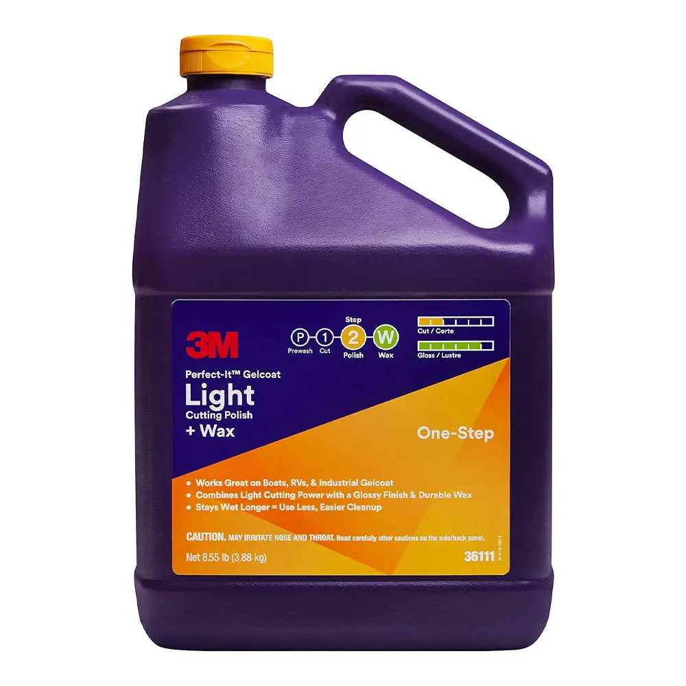 3M 36111 Perfect-It Gelcoat Light Cutting Polish + Wax 3.78L Marine Liquid 1