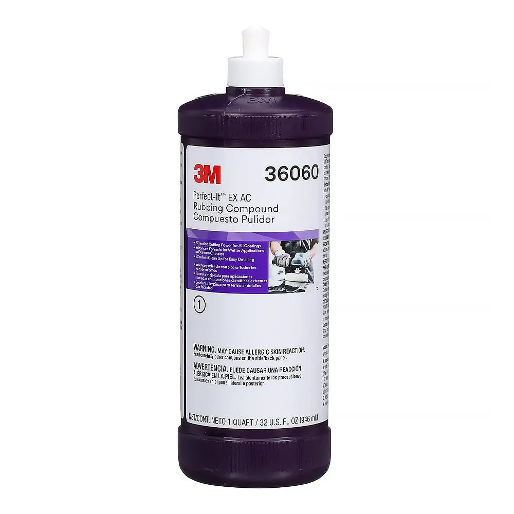 3M Perfect It Ex Ac Rubbing Compound 946Ml 36060 P1200 Scratch Remover 1