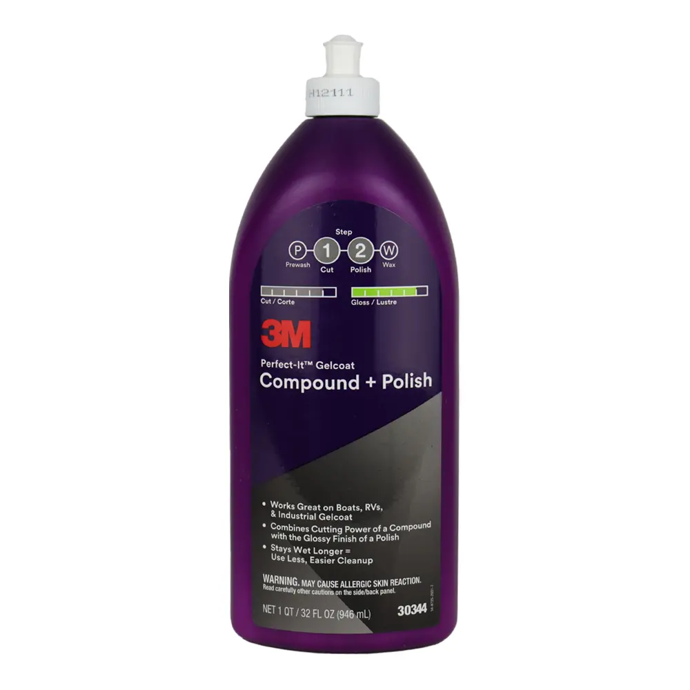 3M 30344 Perfect-It Gelcoat Compound + Polish Quart 946Ml 1