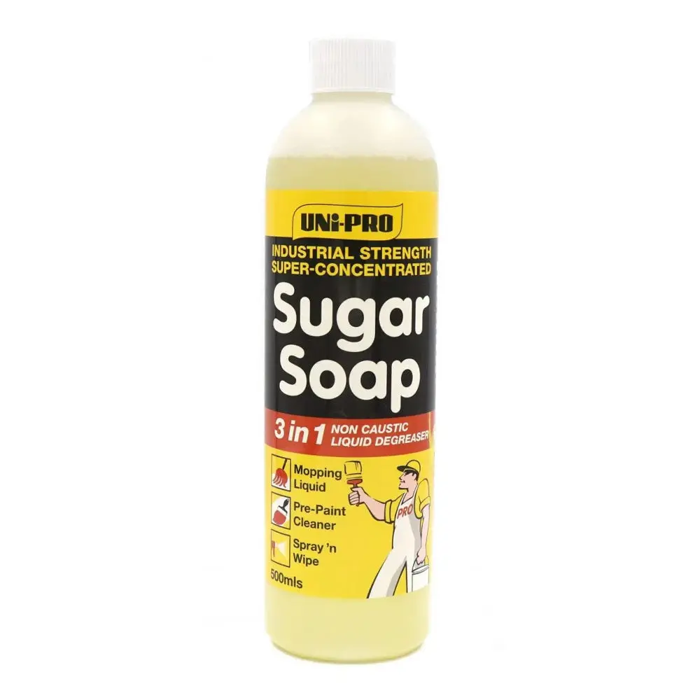 Uni-Pro Sugar Soap 500Ml 3-In-1 Super Concentrate High Foaming Non-Caustic 1