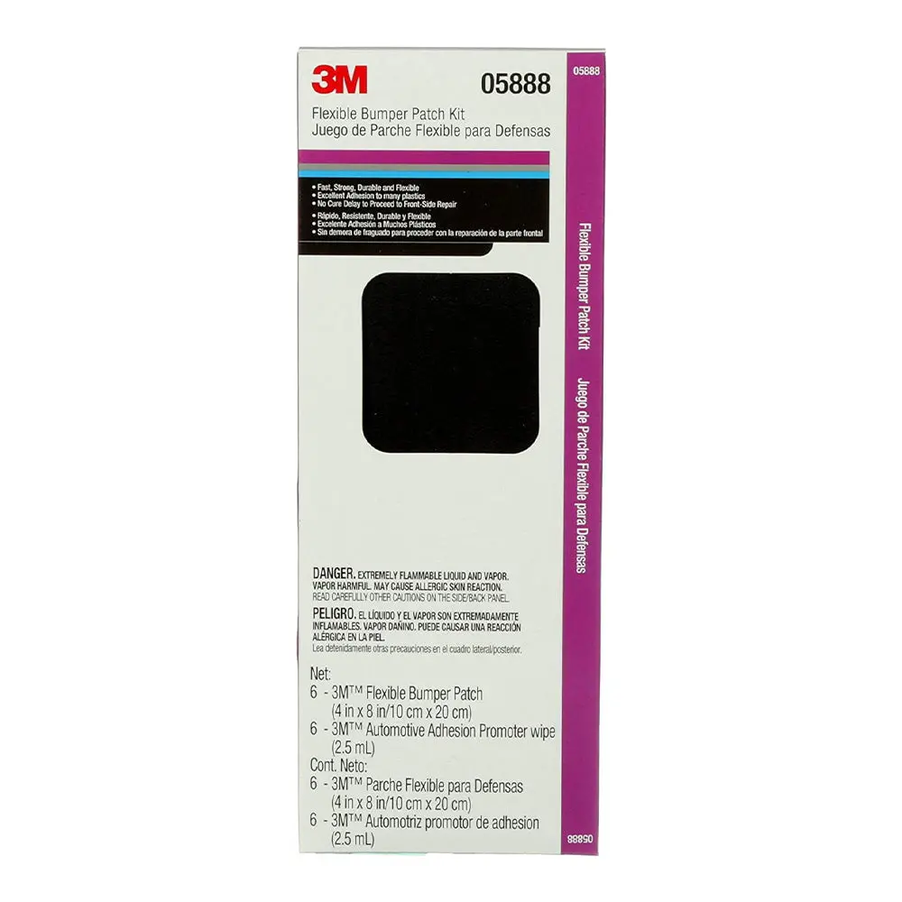 3M 05888 Flexible Bumper Plastic Patch Automotive Repair Kit 1