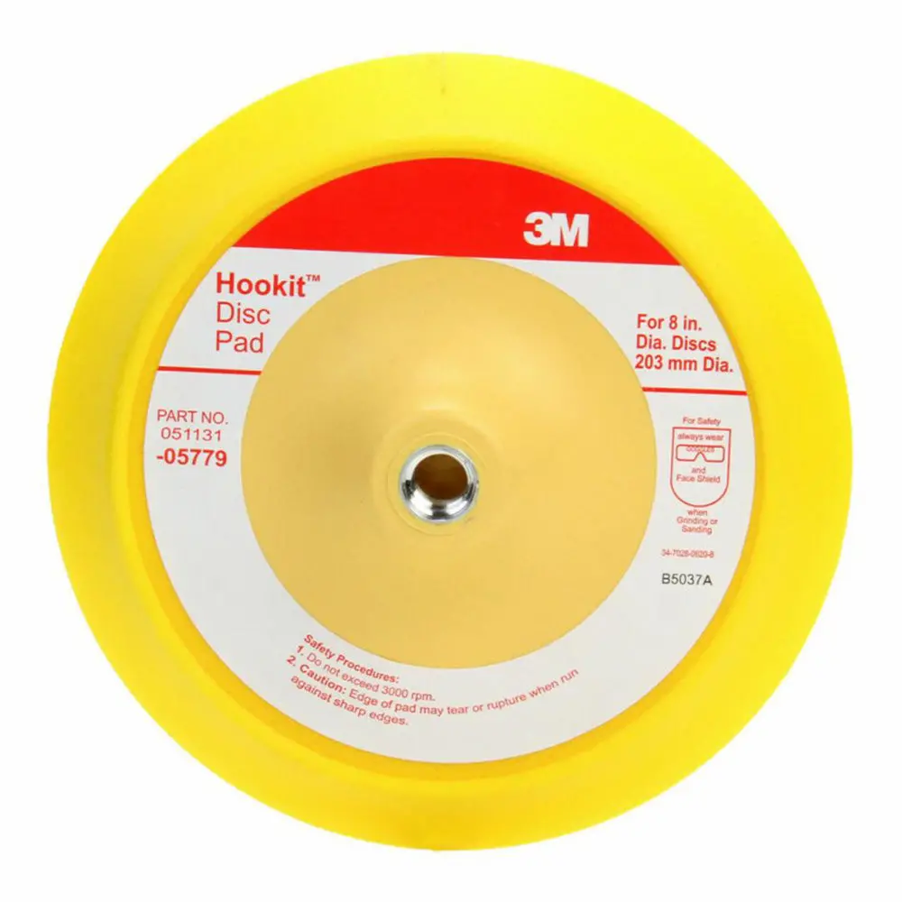 3M 05779 Hookit Disc Pad 200Mm 8" Sandpaper Backing Back Up Sanding 1