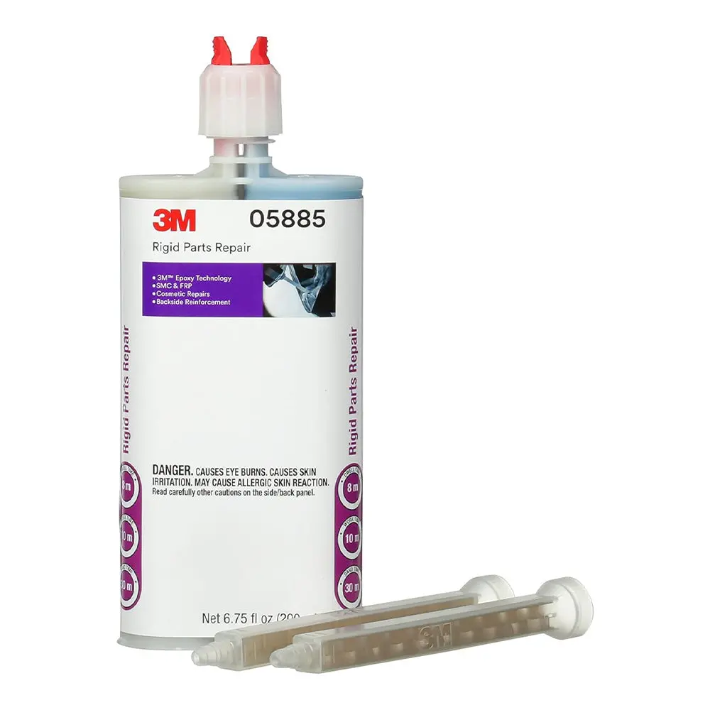 3M 05885 Rigid Parts Repair 200Ml Epoxy Adhesive & Filler Fibreglass Plastic 1