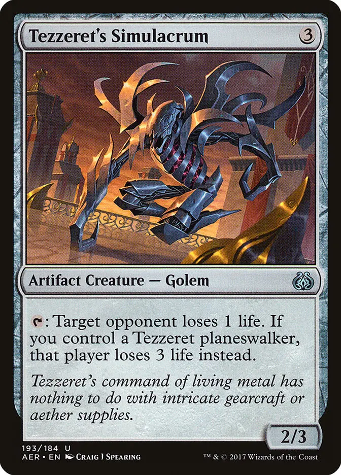Tezzeret's Simulacrum [Aether Revolt] 1