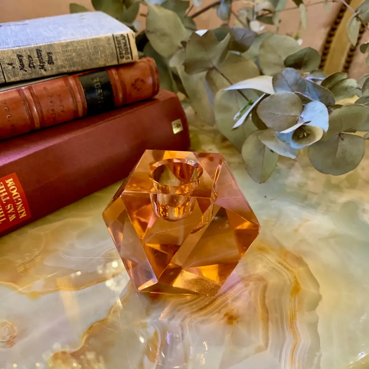 Rose Gold Geometric Murano Holder - Sold 2