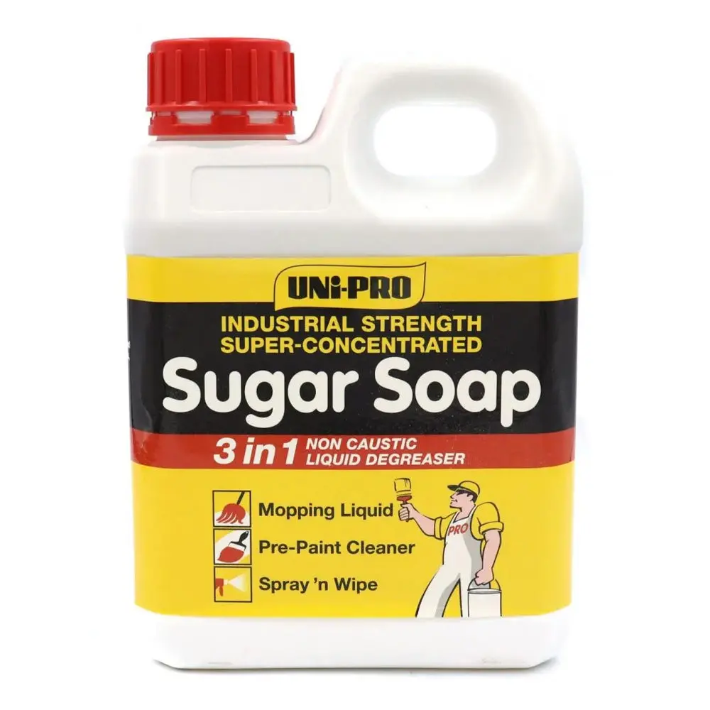 Uni-Pro Sugar Soap 1L 3-In-1 Super Concentrate High Foaming Non-Caustic 1