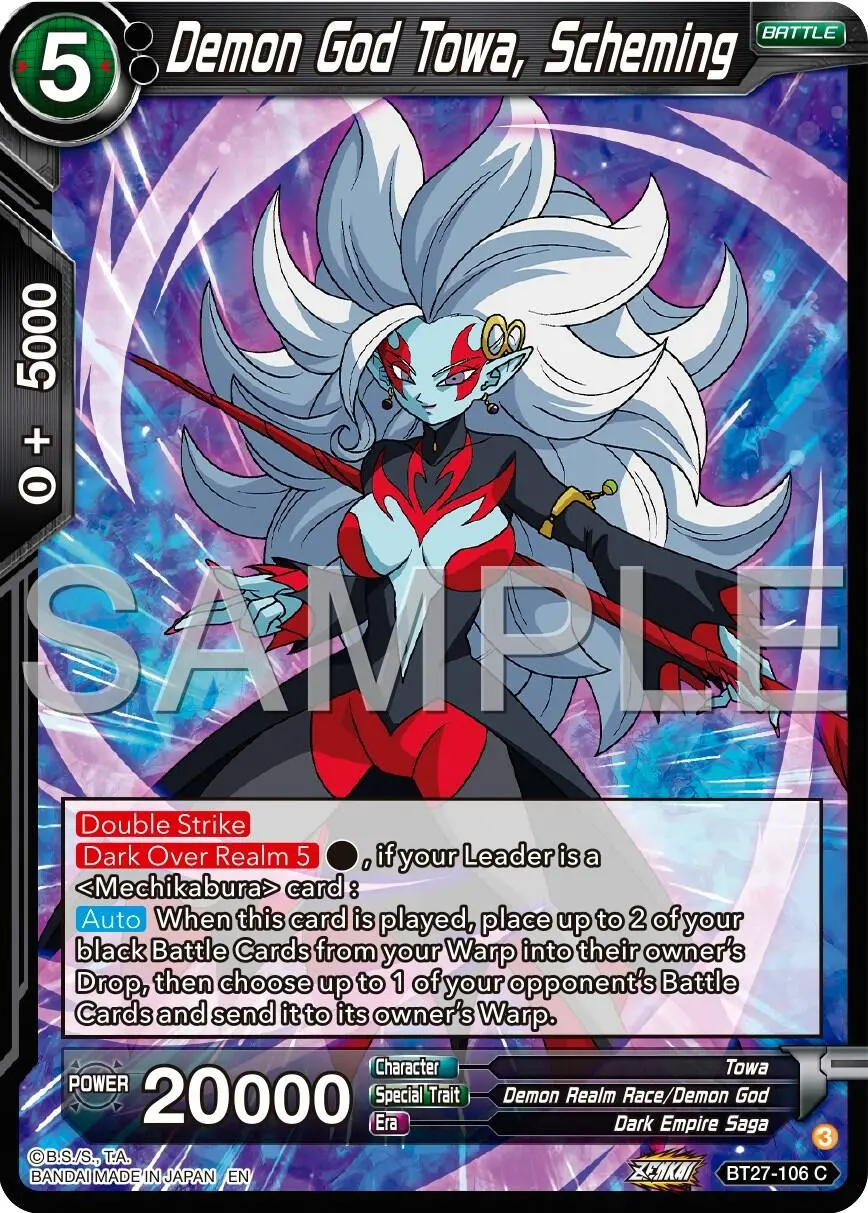 Demon God Towa, Scheming (Bt27-106) [History Of Z] 1