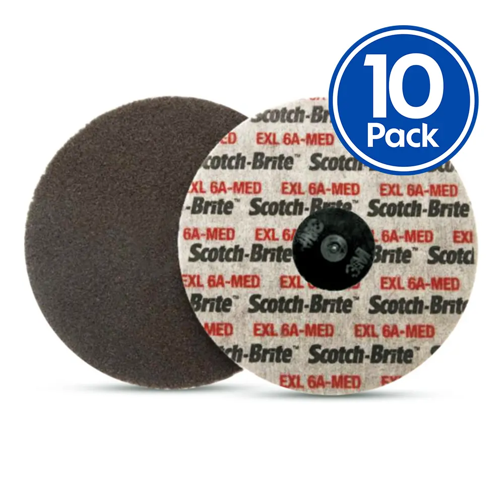 3M 17191 Scotch-Brite Roloc 75Mm 6A Med Exl Unitised Wheel X 10 Pack 1