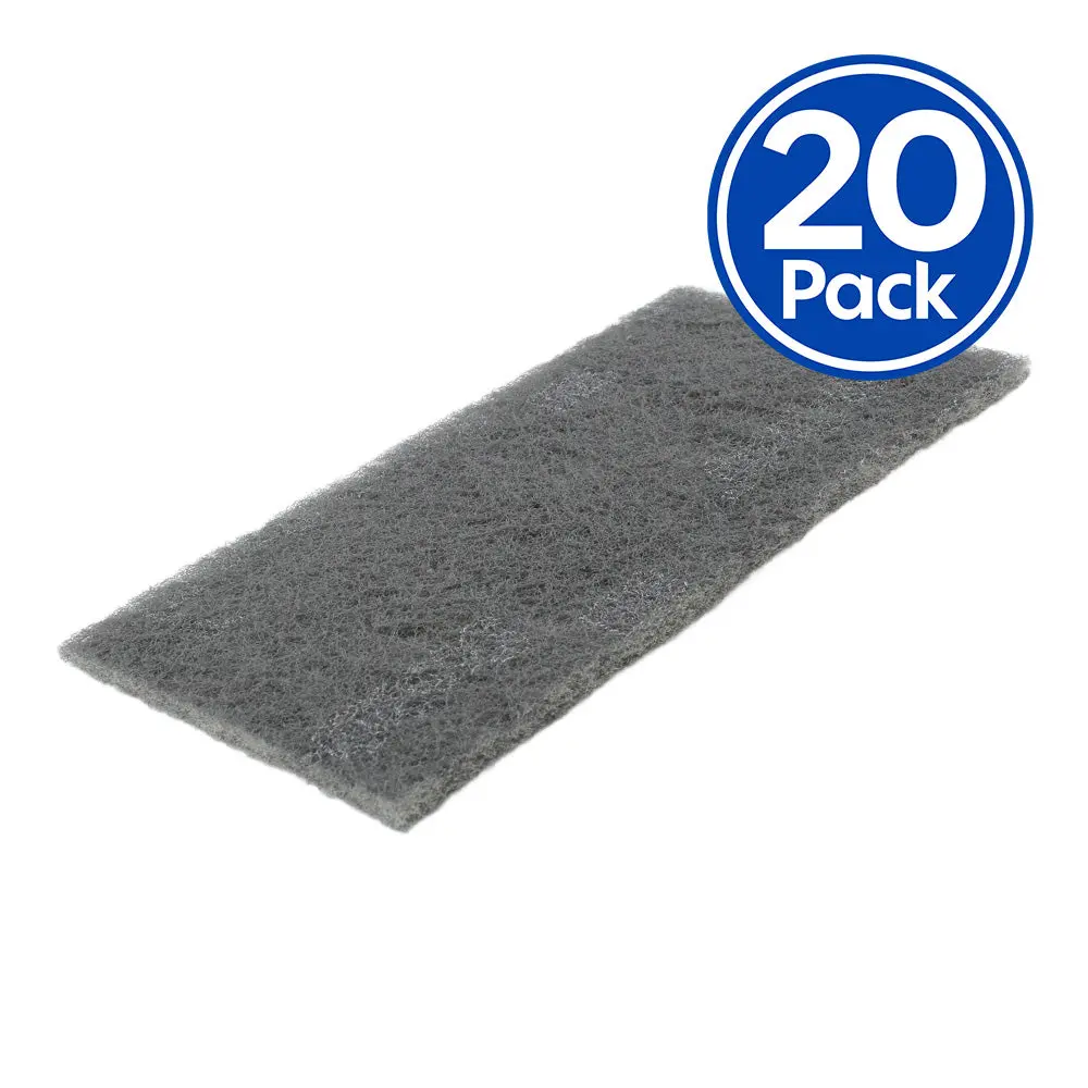 3M 7448 Scotch Brite Ultra Fine Grey Hand Pad 150Mm X 230Mm X 20 Pack Box 1