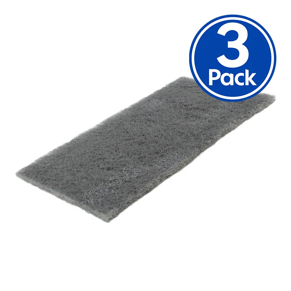 3M 7448 Scotch Brite Ultra Fine Grey Hand Pad 150Mm X 230Mm X 3 Pack 1