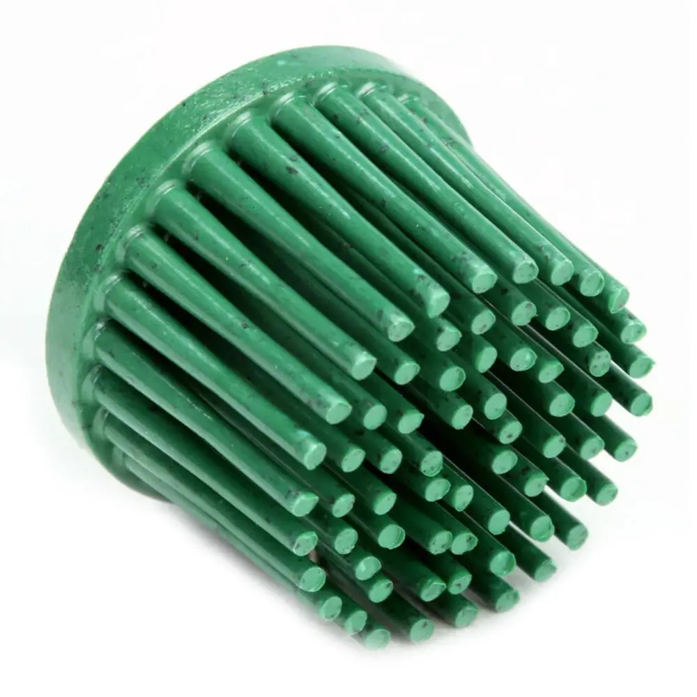 3M Scotch-Brite Roloc Bristle Disc Green Tapered P50 Grit 25Mm X 16Mm Sanding 1