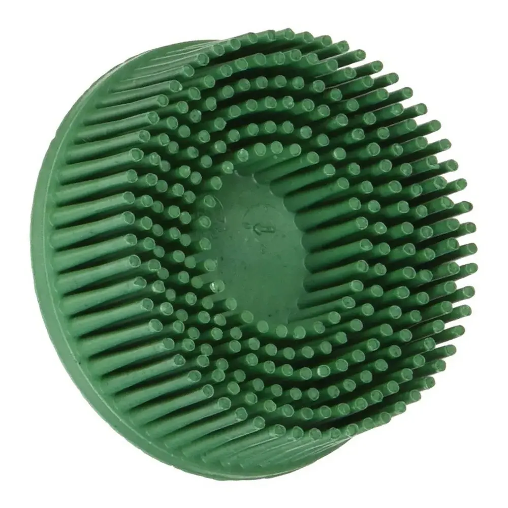3M Scotch-Brite Roloc Bristle Disc Green Tapered P50 Grit 50Mm X 16Mm Sanding 1