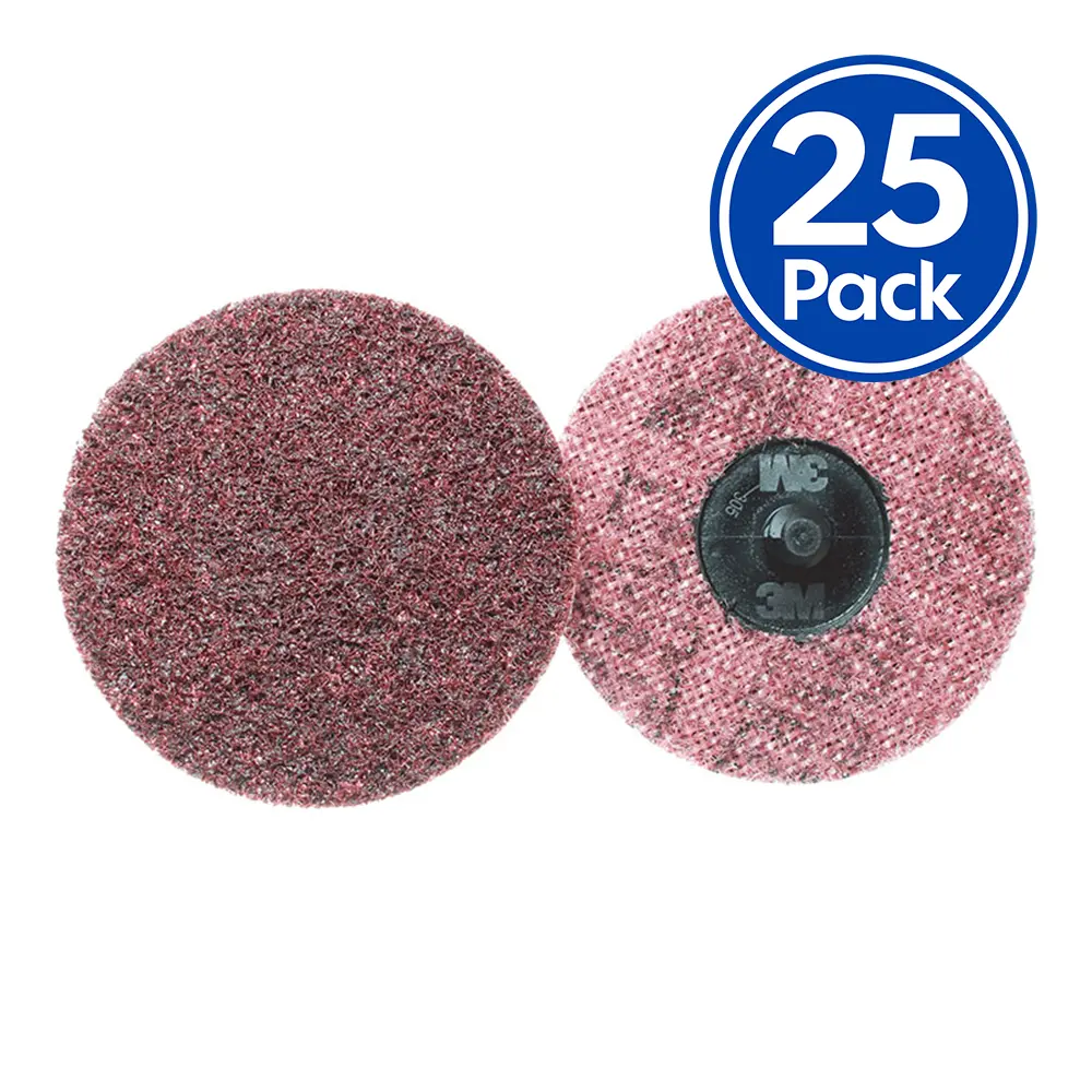 3M 05531 Scotch Brite Roloc Surface Conditioning Disc Tr 3" Medium X 25 Pack Maroon 1