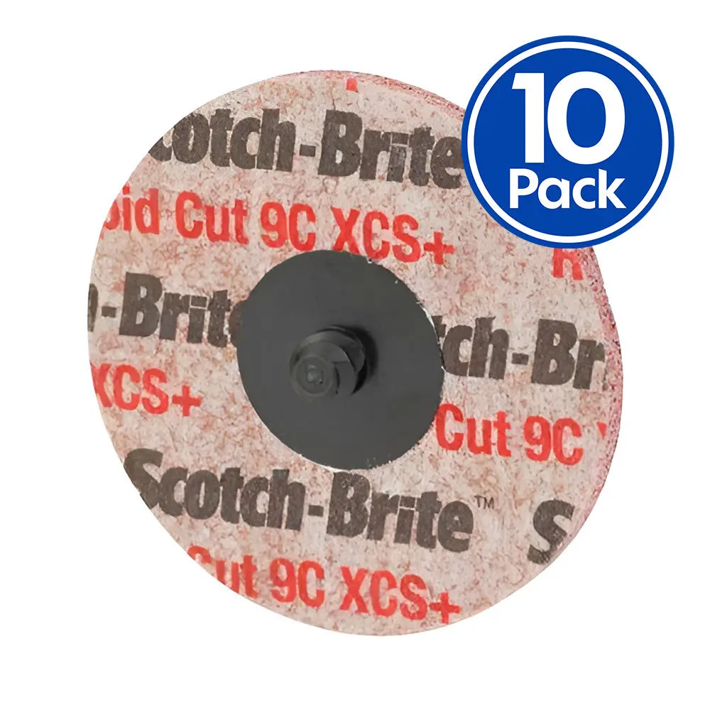 3M Scotch Brite Roloc Rapid Cut Utilized Wheel Tr 3" Coarse X 10 Pack 1