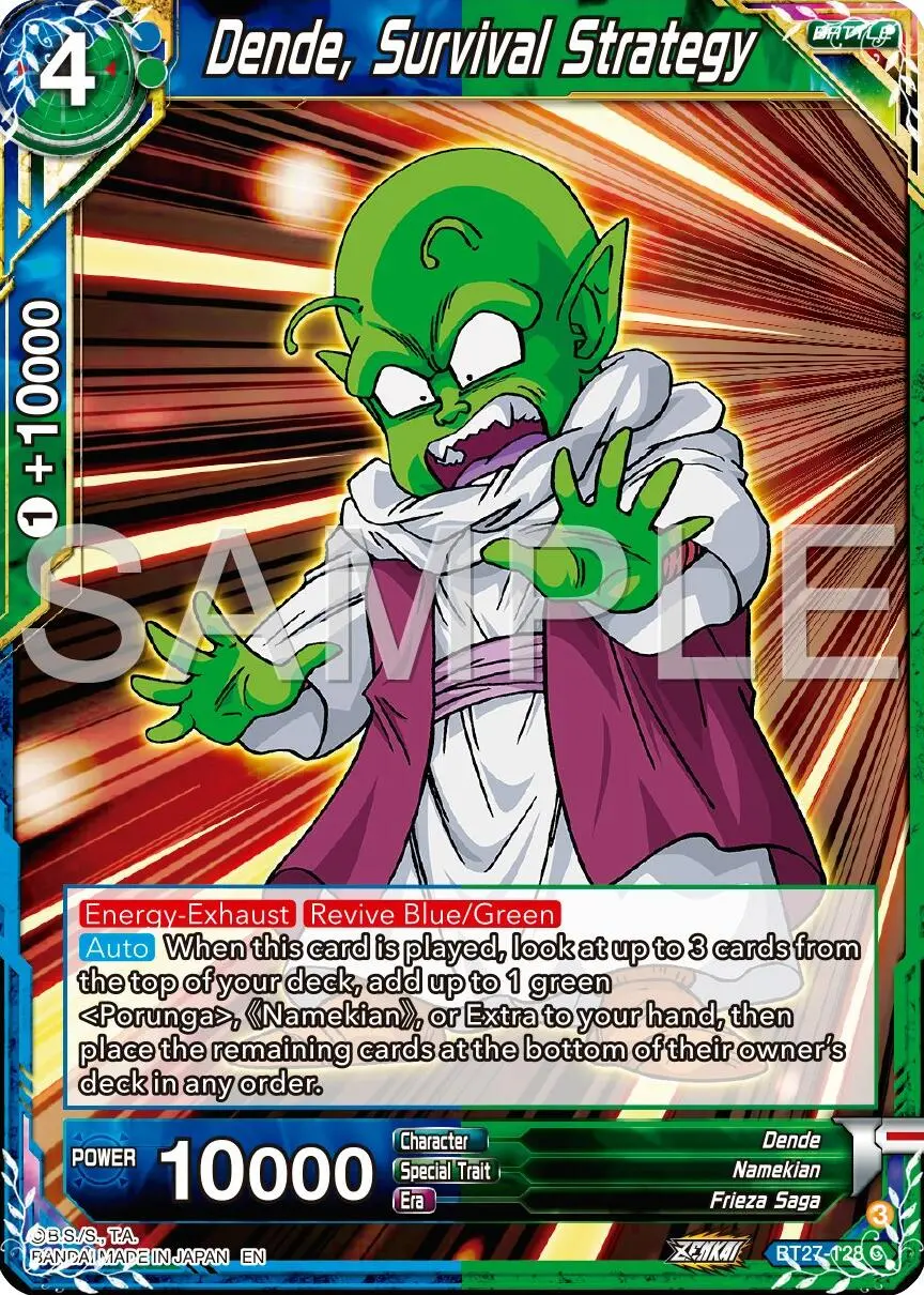 Dende, Survival Strategy (Bt27-128) [History Of Z] 1