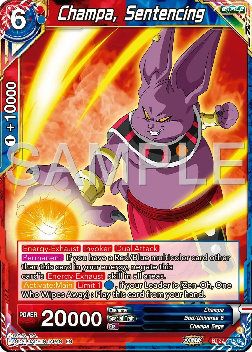 Champa, Sentencing (Bt27-115) [History Of Z] 1
