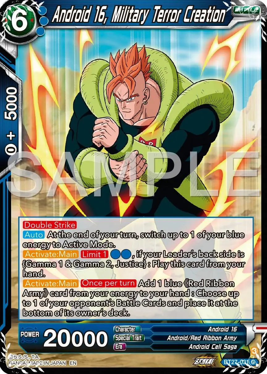 Android 16, Military Terror Creation (Bt27-031) [History Of Z] 1
