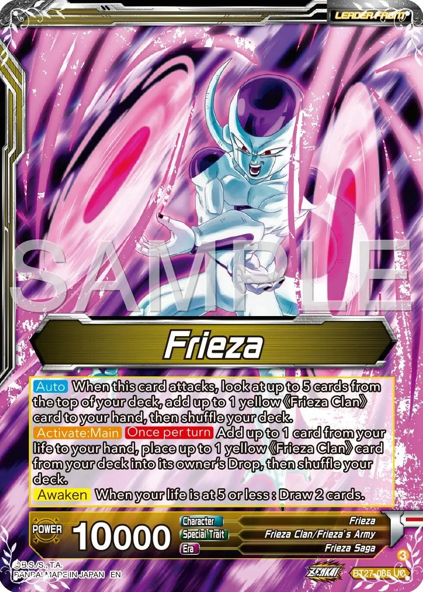 Frieza // Golden Frieza, Shining Pride (Bt27-065) [History Of Z] 1
