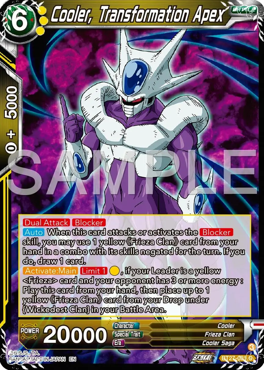 Cooler, Transformation Apex (Bt27-081) [History Of Z] 1